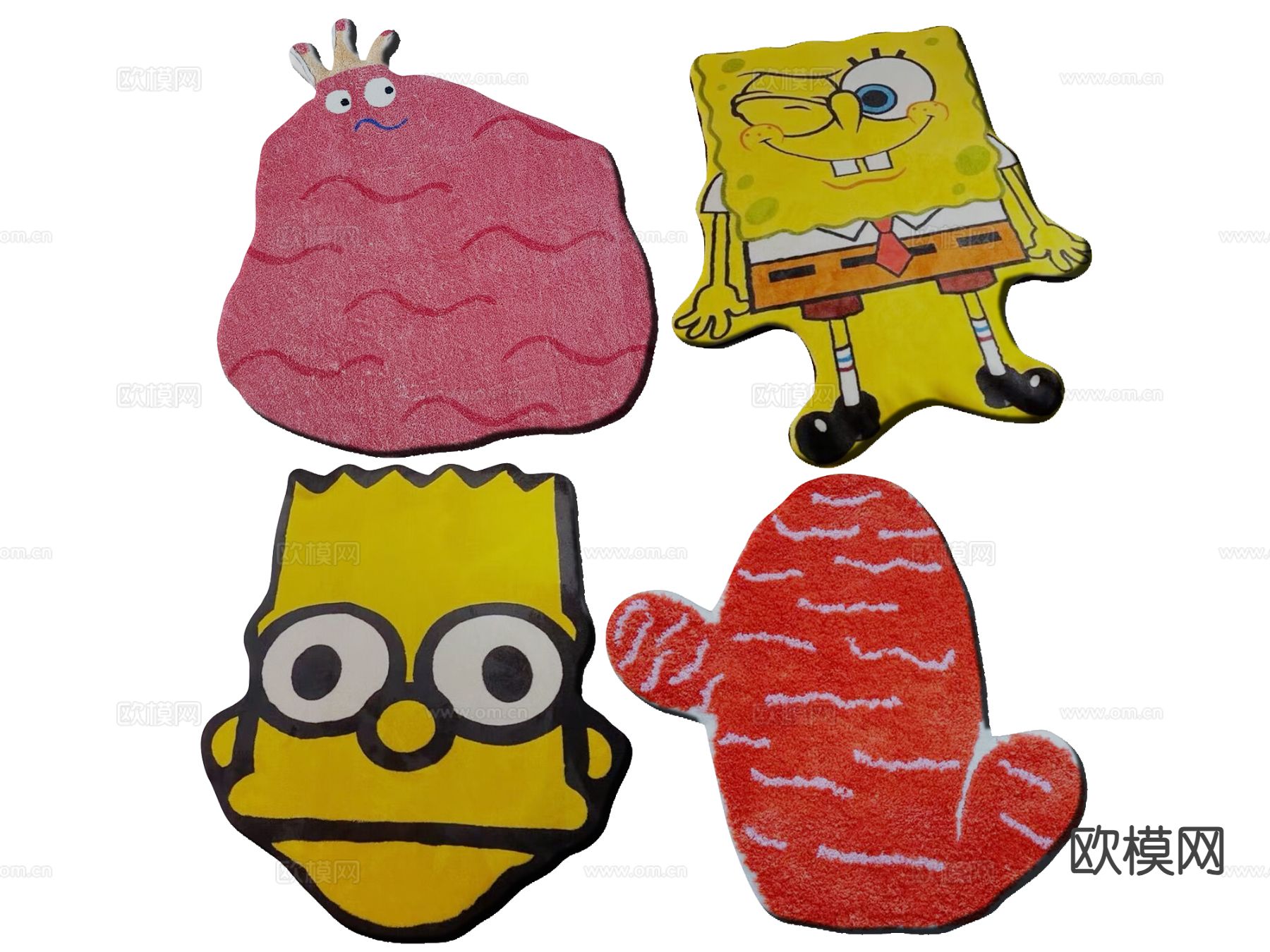 儿童地毯 卡通地毯su模型下载（渲染图2）