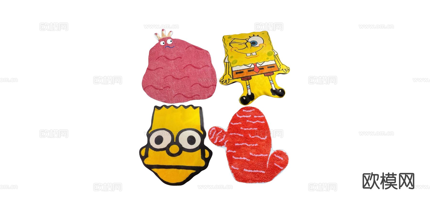 儿童地毯 卡通地毯su模型下载（渲染图1）