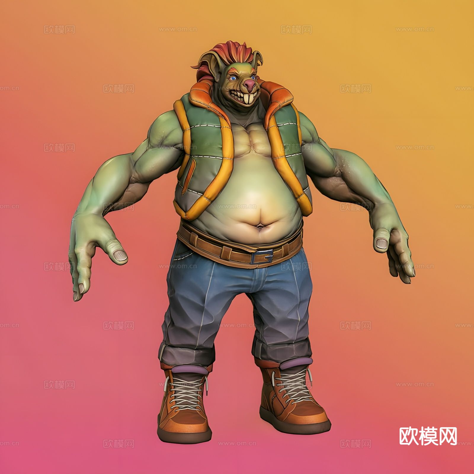 太空清道夫 动漫人物3d模型