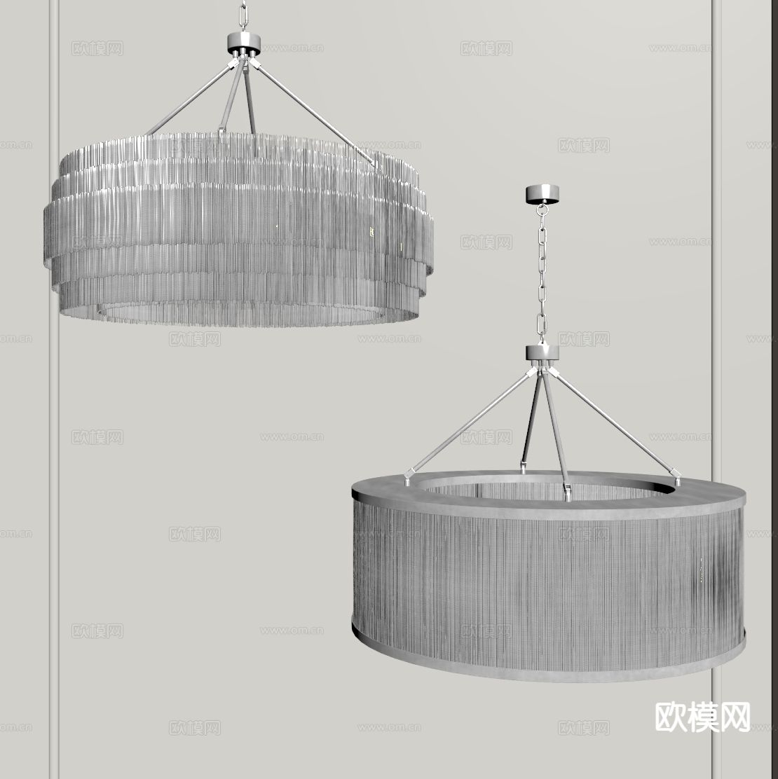 轻奢吊灯 艺术吊灯su模型