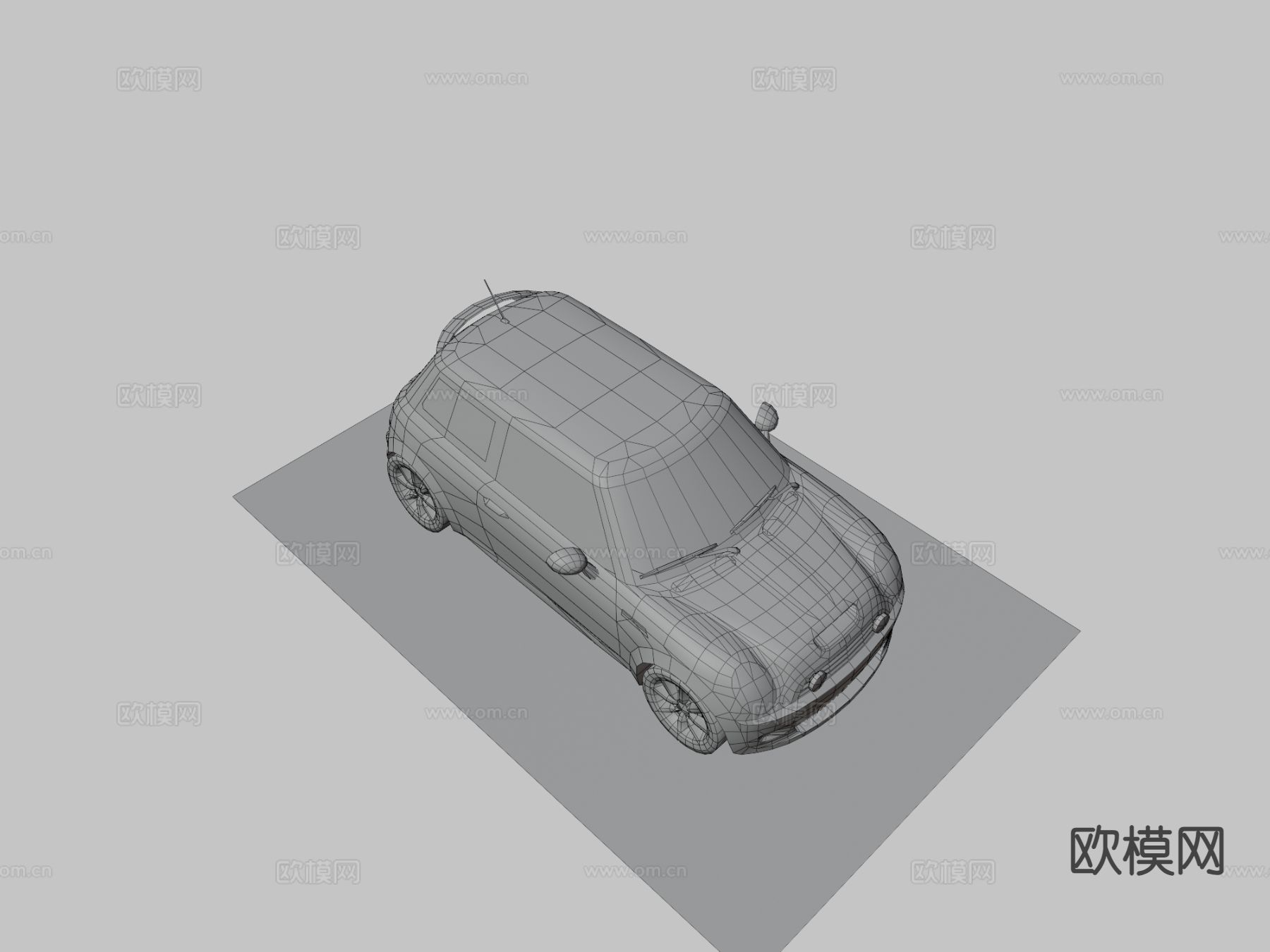 迷你库珀汽车3d模型