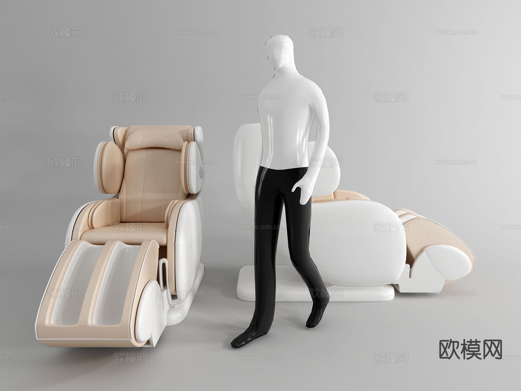 现代按摩椅3d模型下载