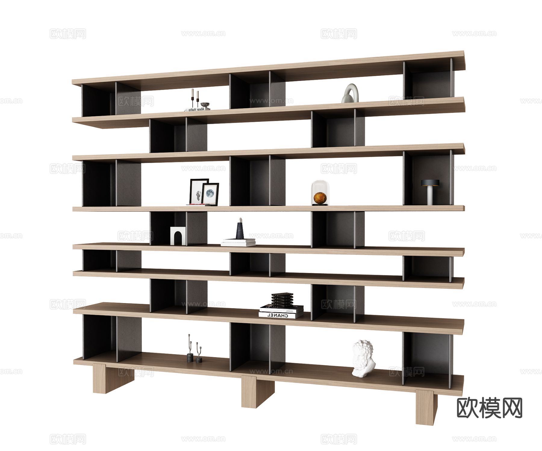 现代装饰架 置物架su模型