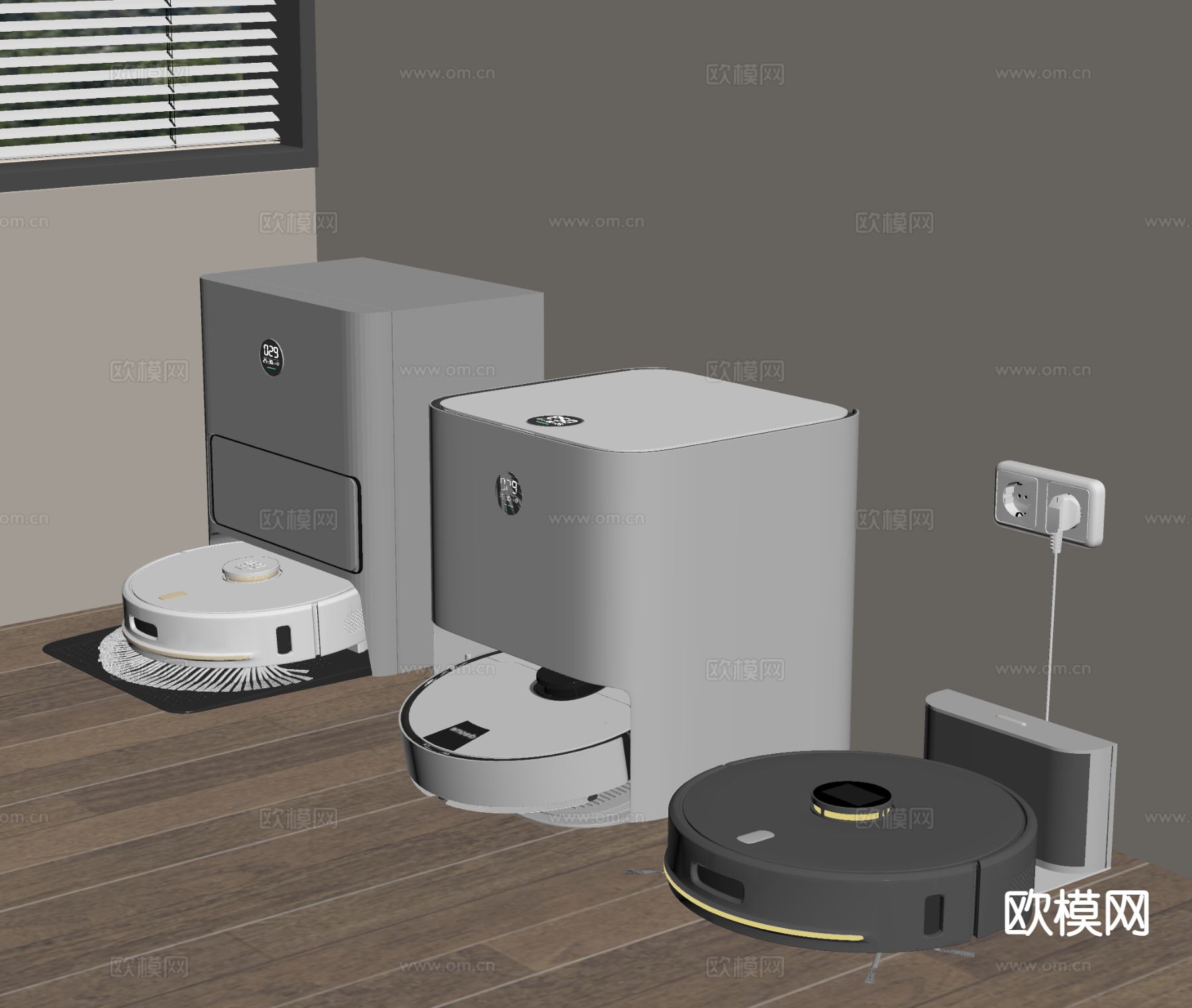 扫地机器人 扫地机su模型