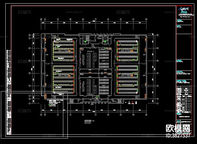 百度常州数据中心cad施工图下载（渲染图5）