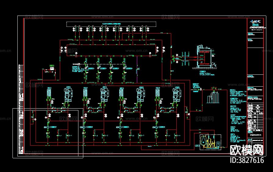 百度常州数据中心cad施工图下载（渲染图3）