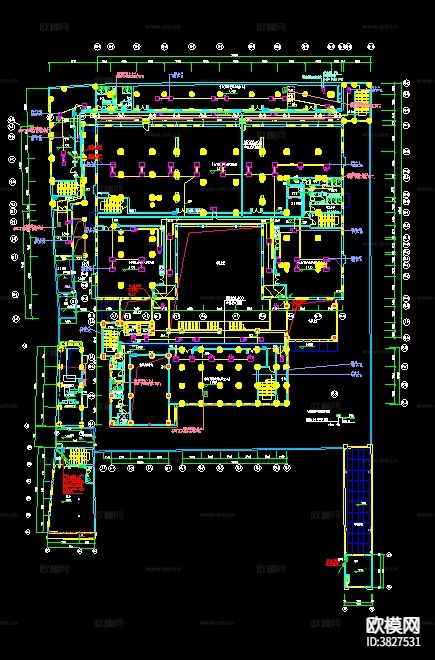 Wework上海威海路联合办公电气下载（渲染图2）