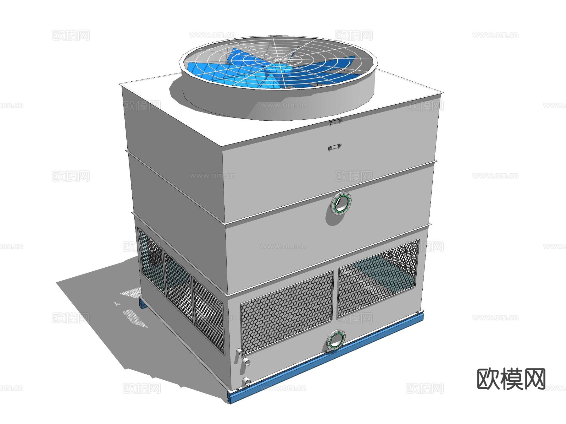 现代工业冷却塔su模型