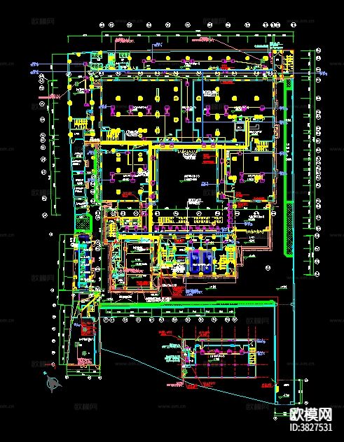 Wework上海威海路联合办公电气下载（渲染图1）