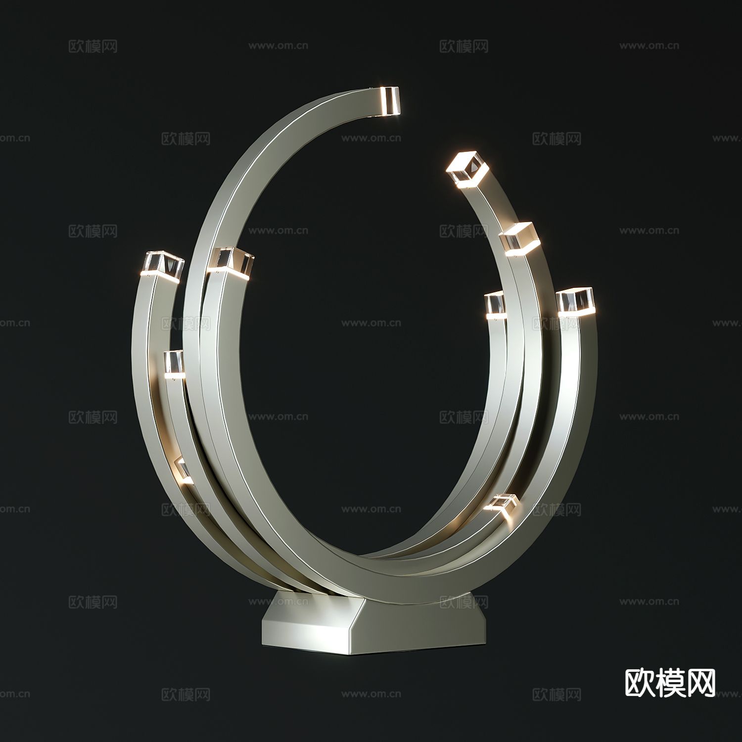 现代台灯3d模型下载