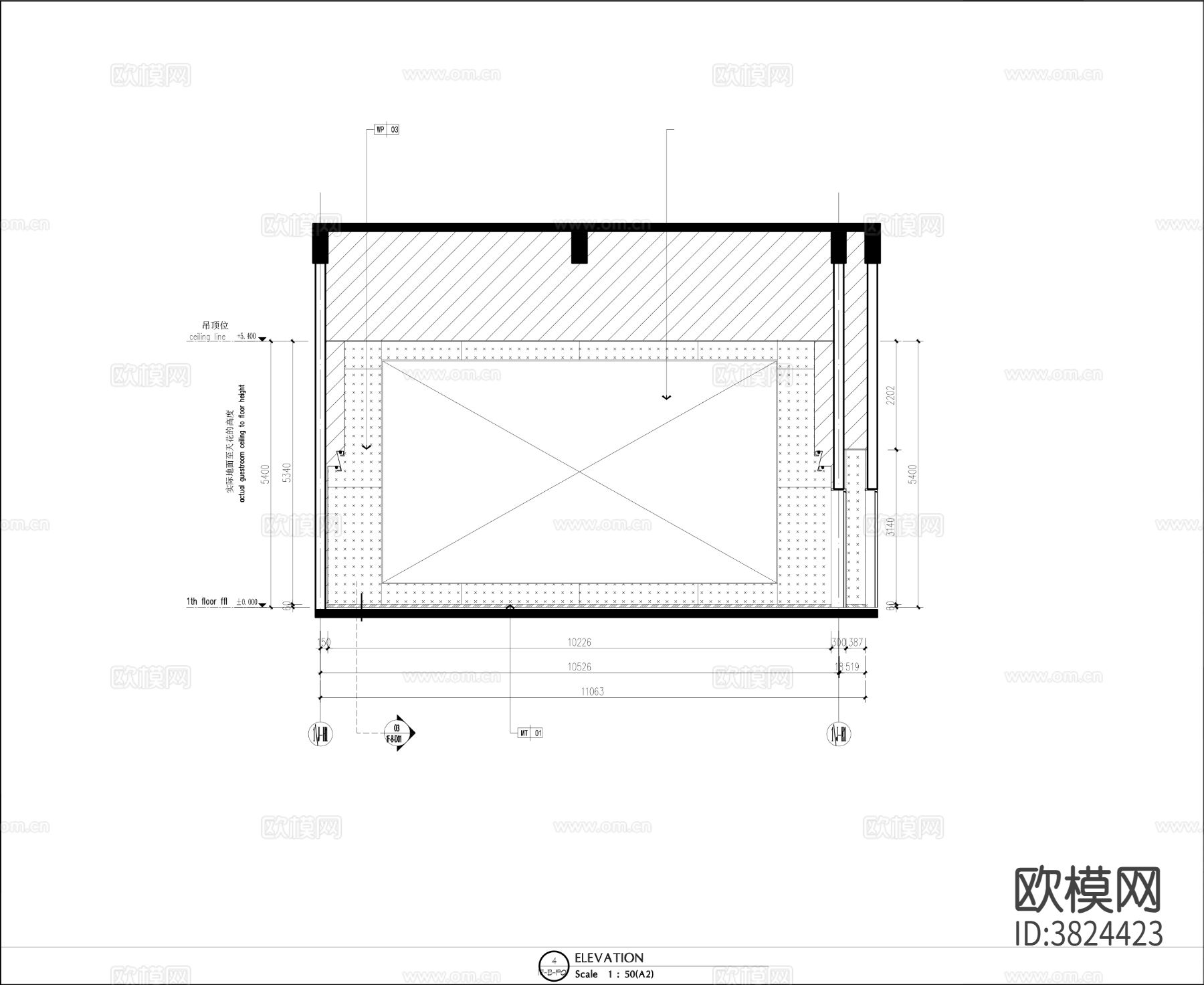 电影院cad施工图