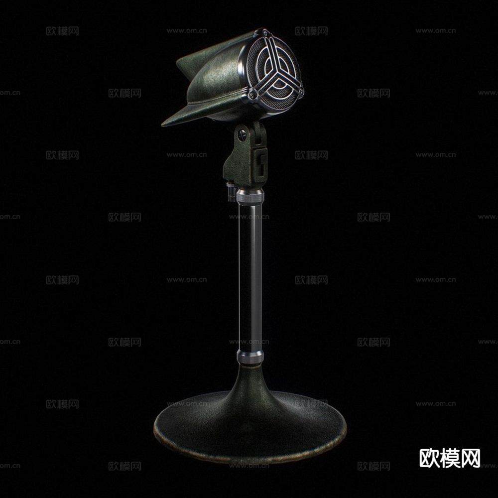 旧麦克风3d模型下载