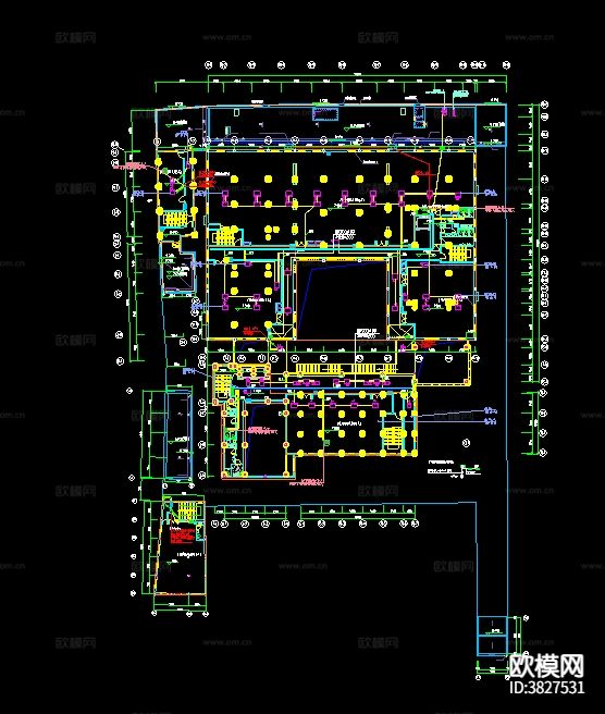 Wework上海威海路联合办公电气下载（渲染图3）