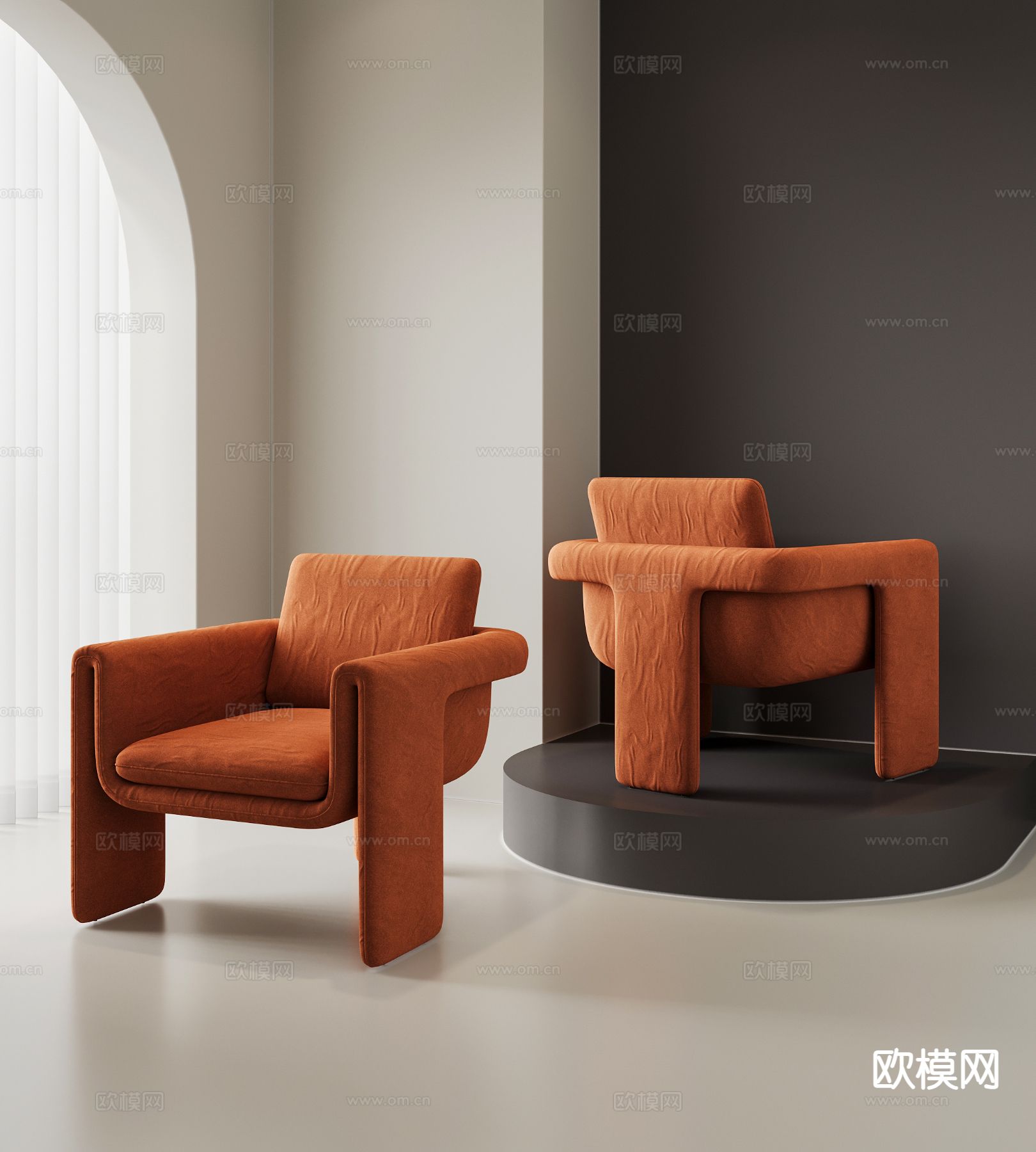 现代椅子 休闲椅3d模型下载