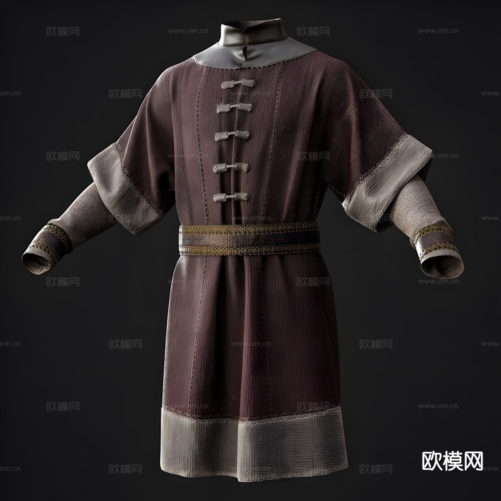 中世纪服装 欧式古代衣服3d模型