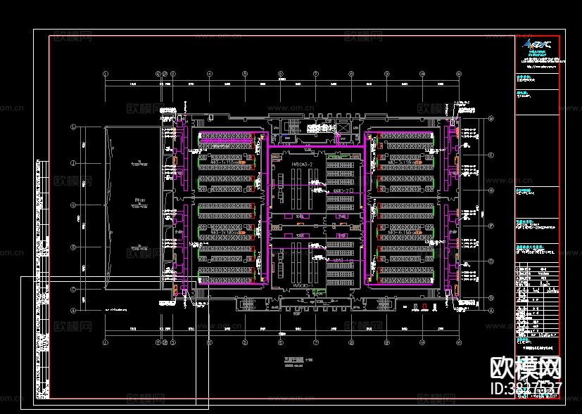 百度常州数据中心cad施工图下载（渲染图4）