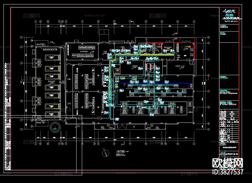 百度常州数据中心cad施工图下载（渲染图2）