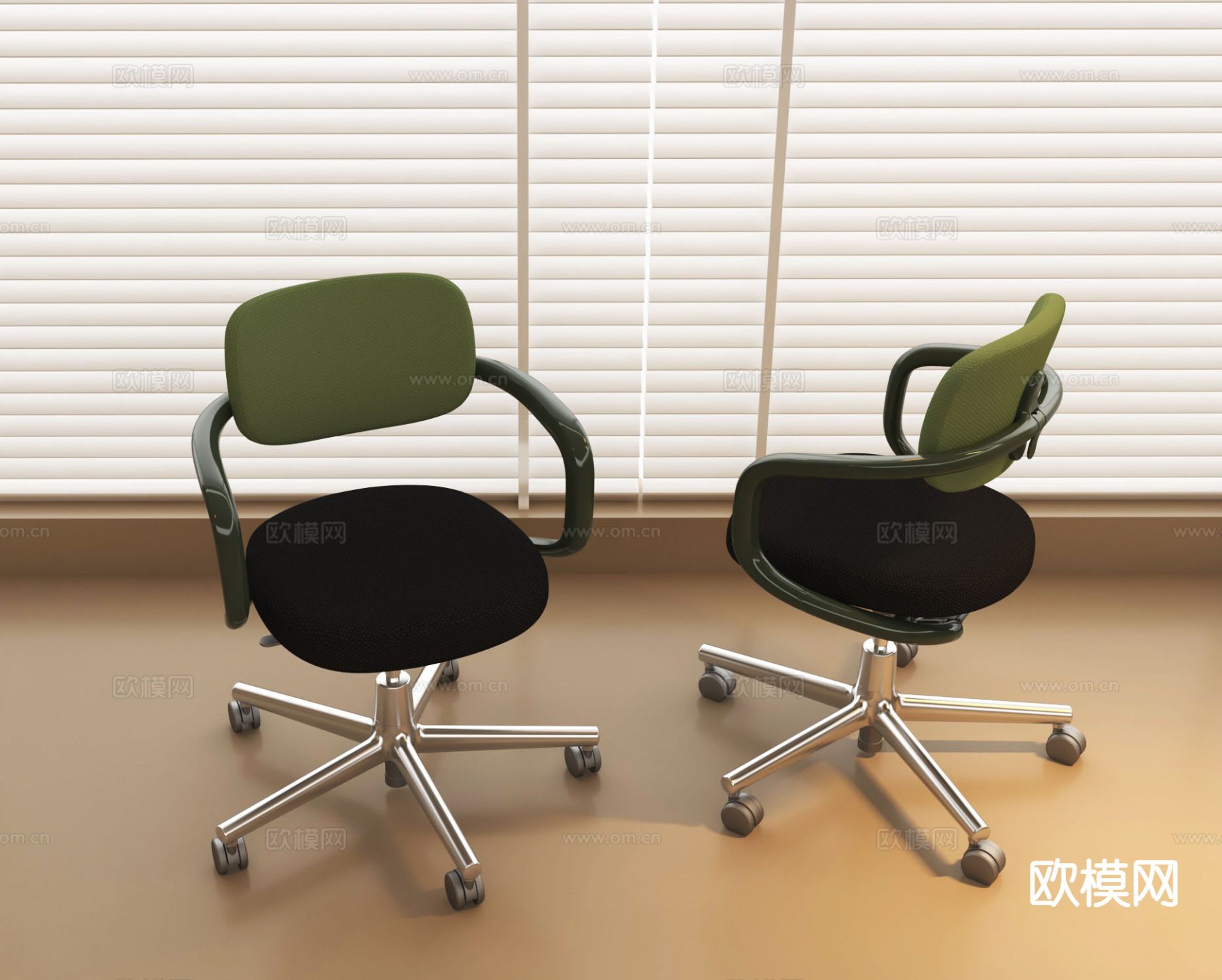 办公椅 职员椅  单椅 旋转椅3d模型下载