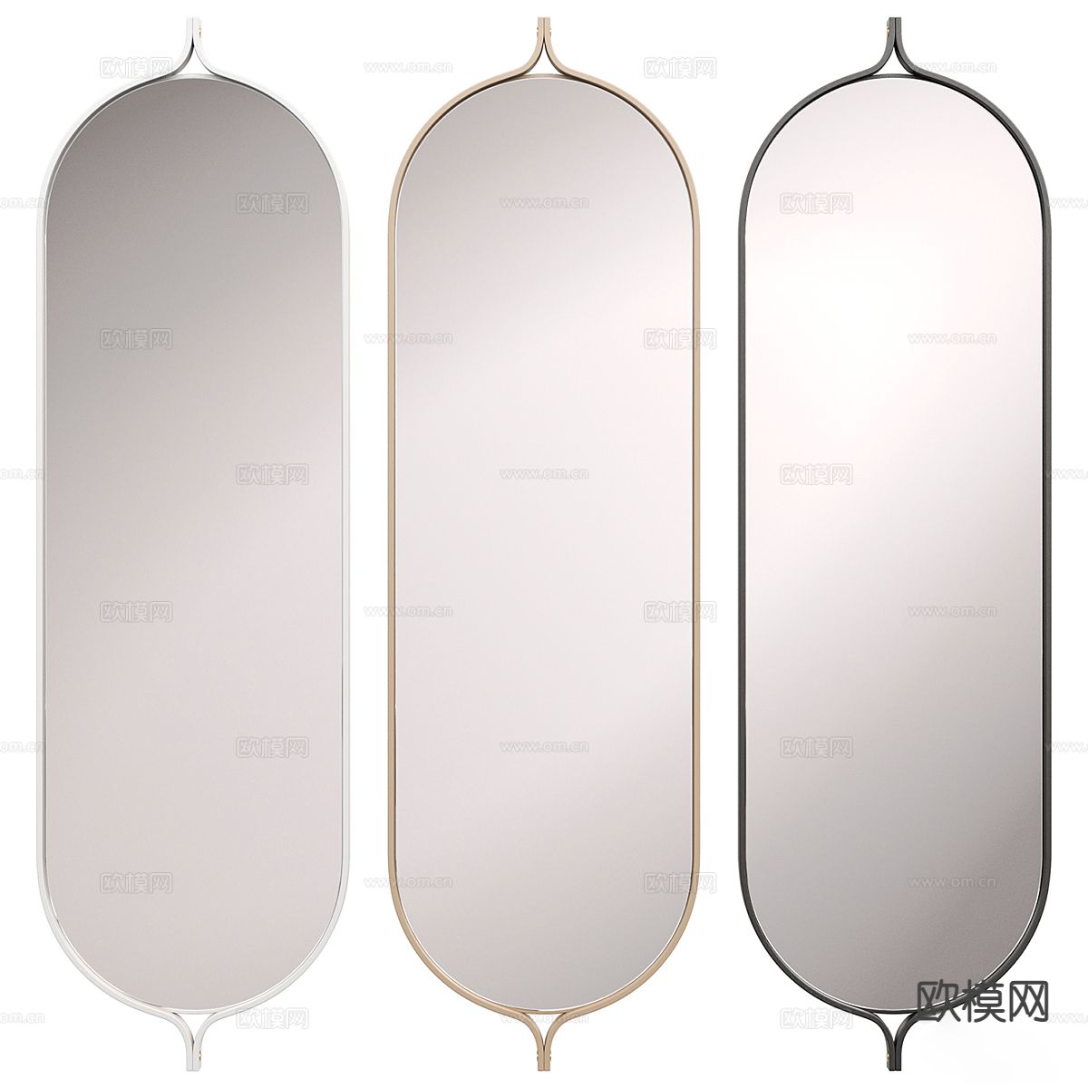 镜子 全身镜3d模型下载