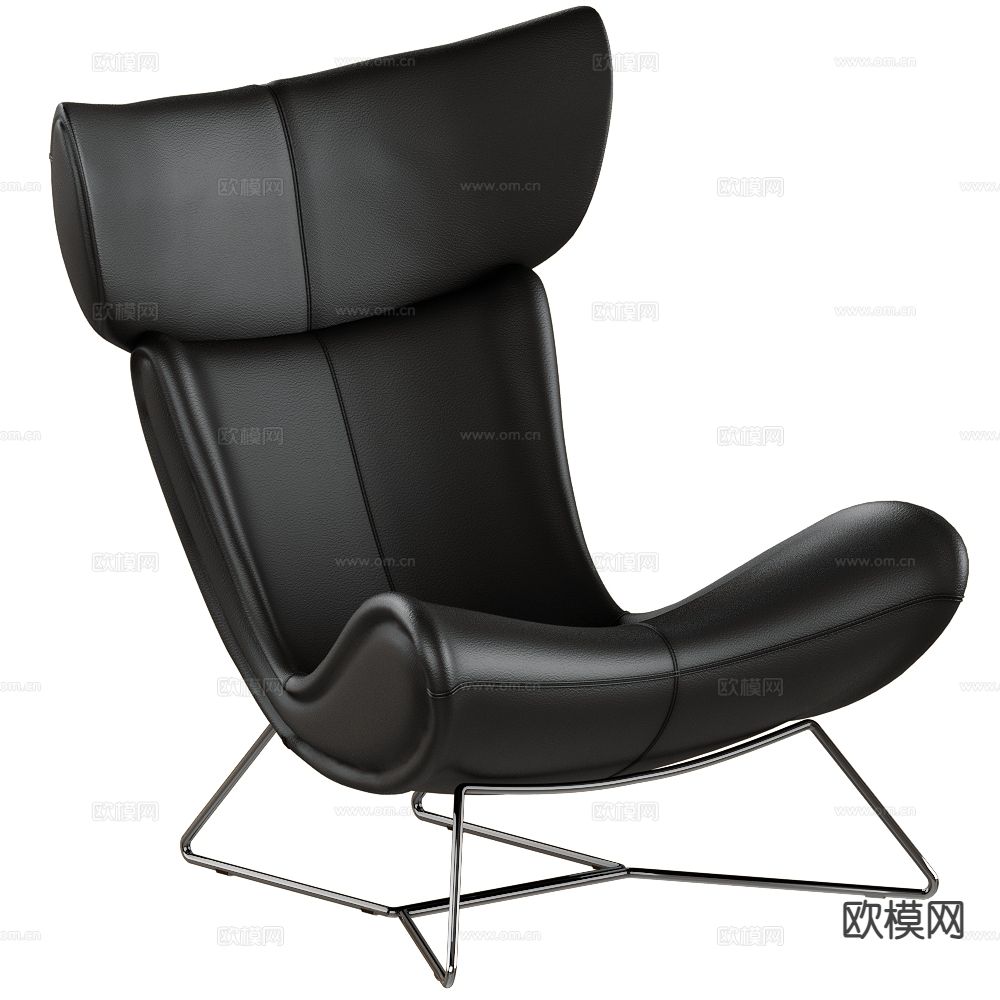 BoConcept 意式皮革躺椅3d模型