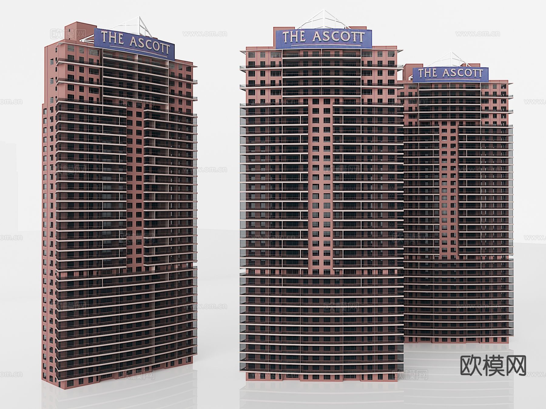 办公楼建筑外观3d模型