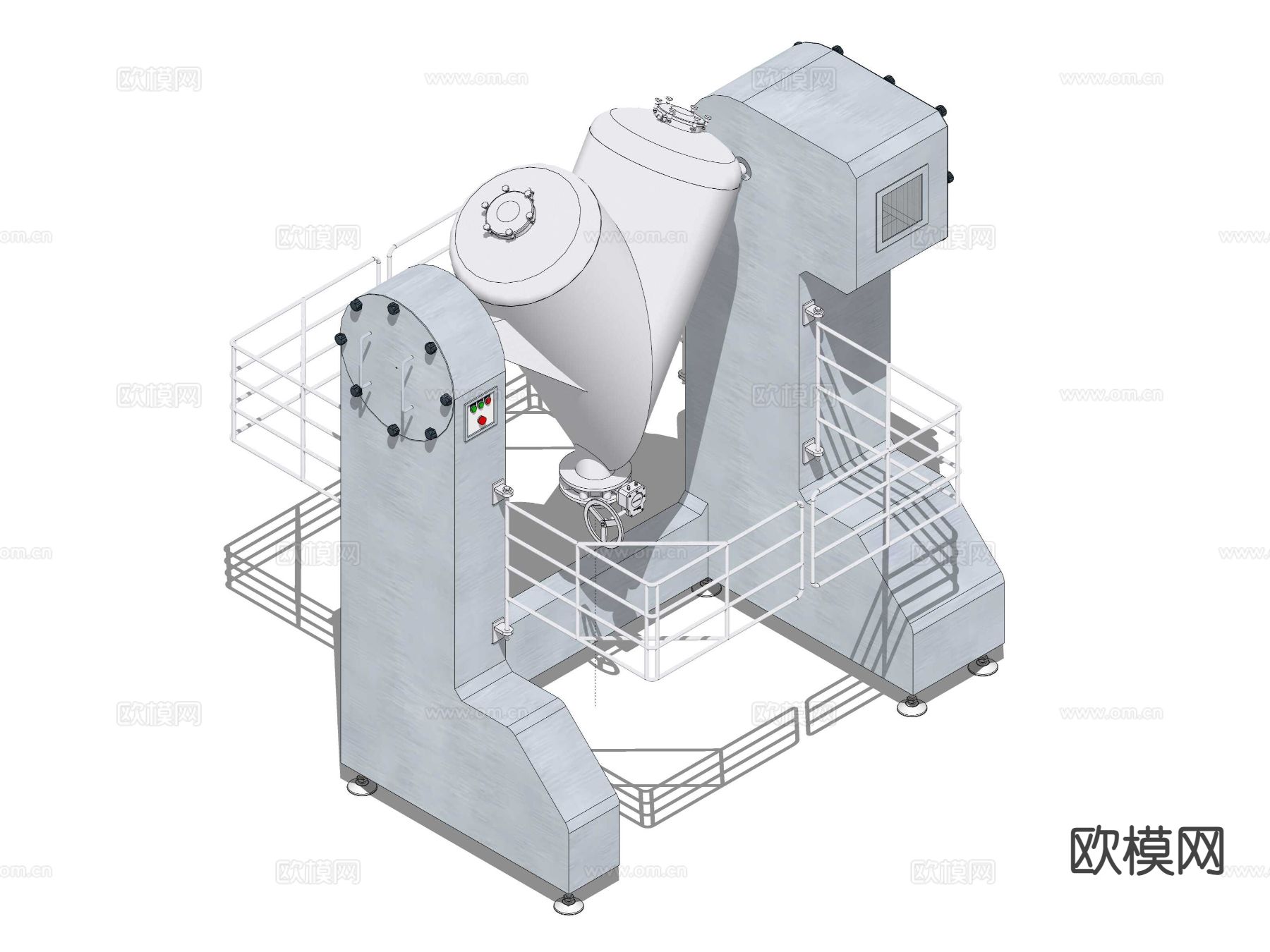 工业风搅拌机su模型