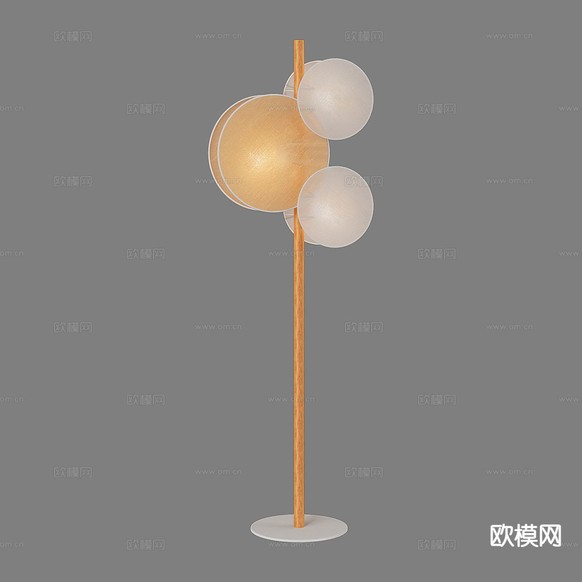 现代落地灯3d模型下载