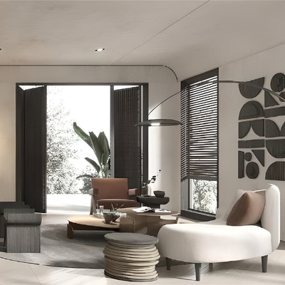 唐忠汉设计|侘寂风复式客餐厅