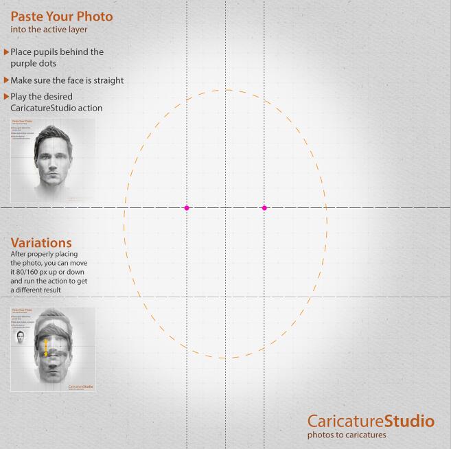 PS夸张肖像漫画脚本GraphicRiver – Caricature Studio