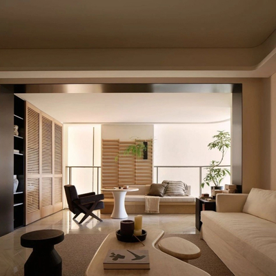 LSD葛亚曦设计|原木风客厅