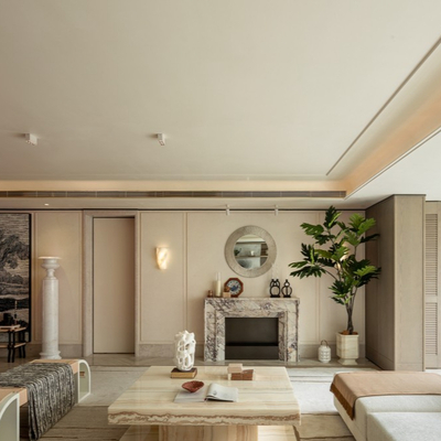 LSD葛亚曦设计|自然风大平层客厅