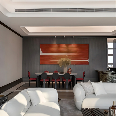 SLD 梁志天丨佛山「尚东 · 柏悦汇」奢华府邸 餐厅区