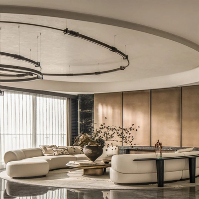 WSD 世尊设计丨麓湖 · 长湖阙 大平层客厅