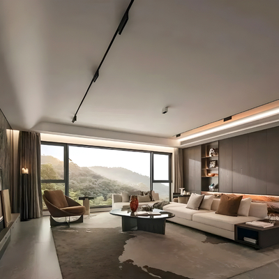 唐忠汉｜230㎡简奢之家 意式客厅