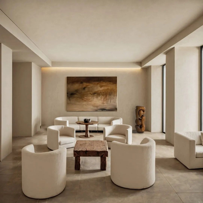 杜文彪 侘寂度假酒店会客厅