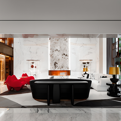 邱德光 中式雅奢美学客厅