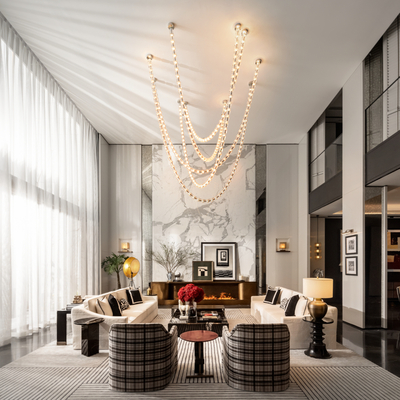 李益中 杭州建发 云启钱湾 别墅大厅