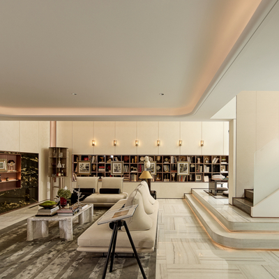 梁景华 绿城·义乌凤起潮鸣合别墅客厅