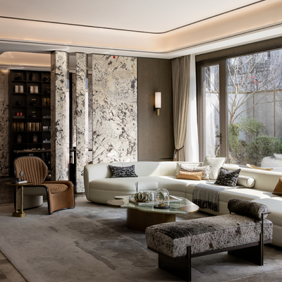 梁景华 义乌「建发江映月」样板间客厅