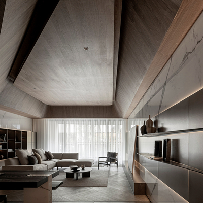 唐忠汉豪宅 意式别墅客厅