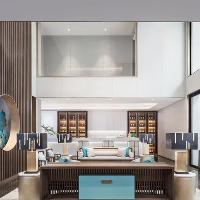 梁建国 东方国际 别墅大厅