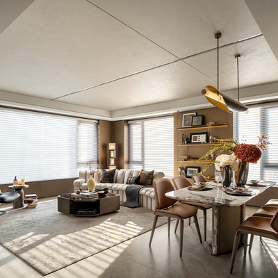 唐忠汉 | 武汉中海·东湖玖章样板间客餐厅