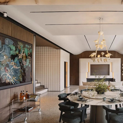 孙建亚 | 客餐厅 杭州绿城·溪径恒庐360㎡合院别墅