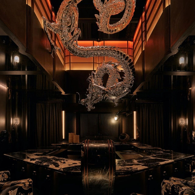 召禾 × 潜龙 新中式奢华水晶龙 铁板烧餐饮店