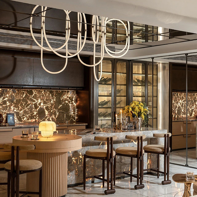 平日里设计  杭州云润宸庐 奢华水吧餐厅