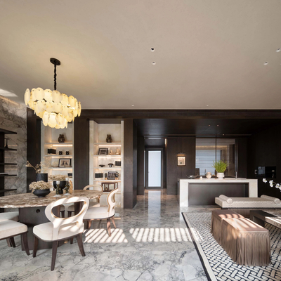 近境设计×宁波绿城 奢华样板间客餐厅