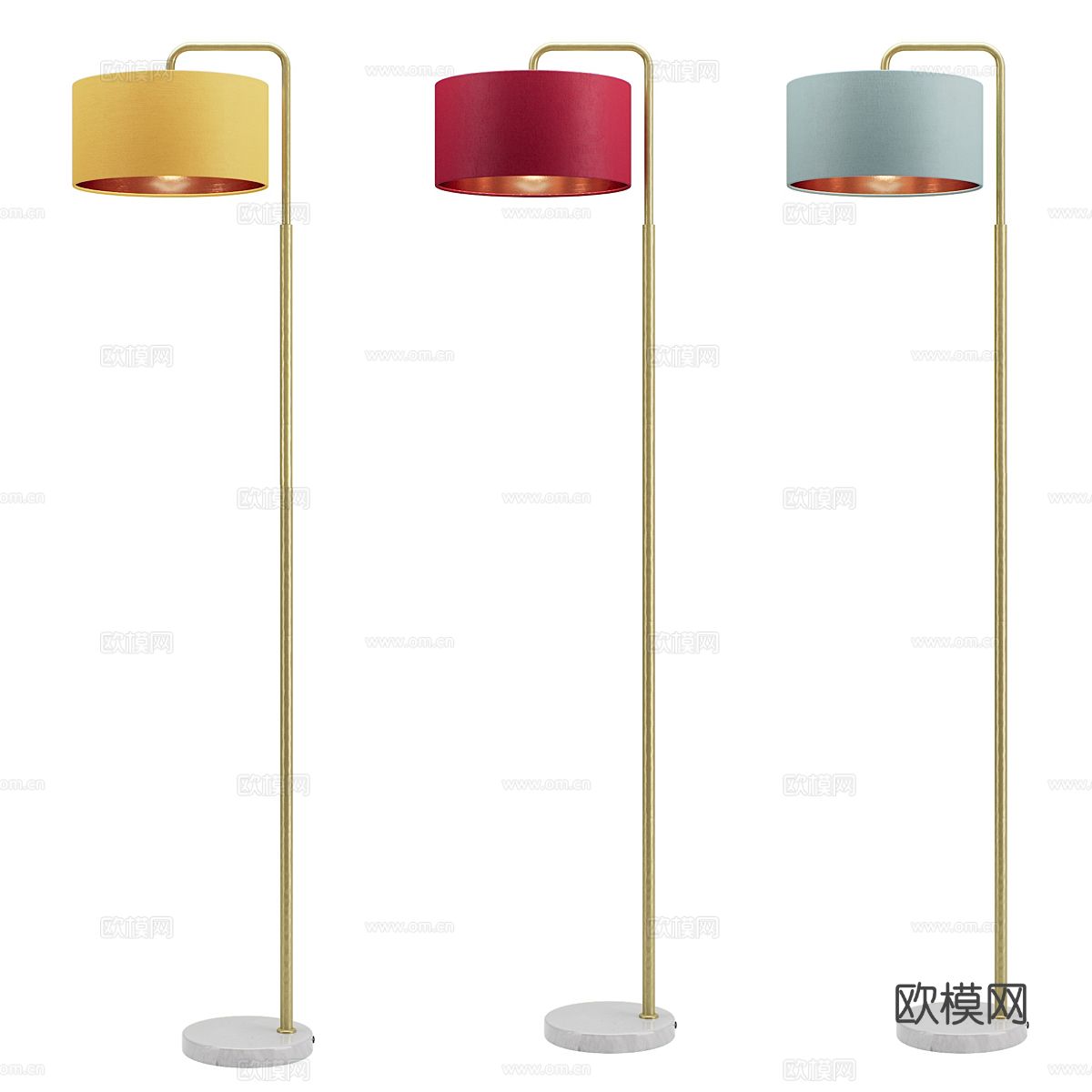 轻奢落地灯3d模型下载
