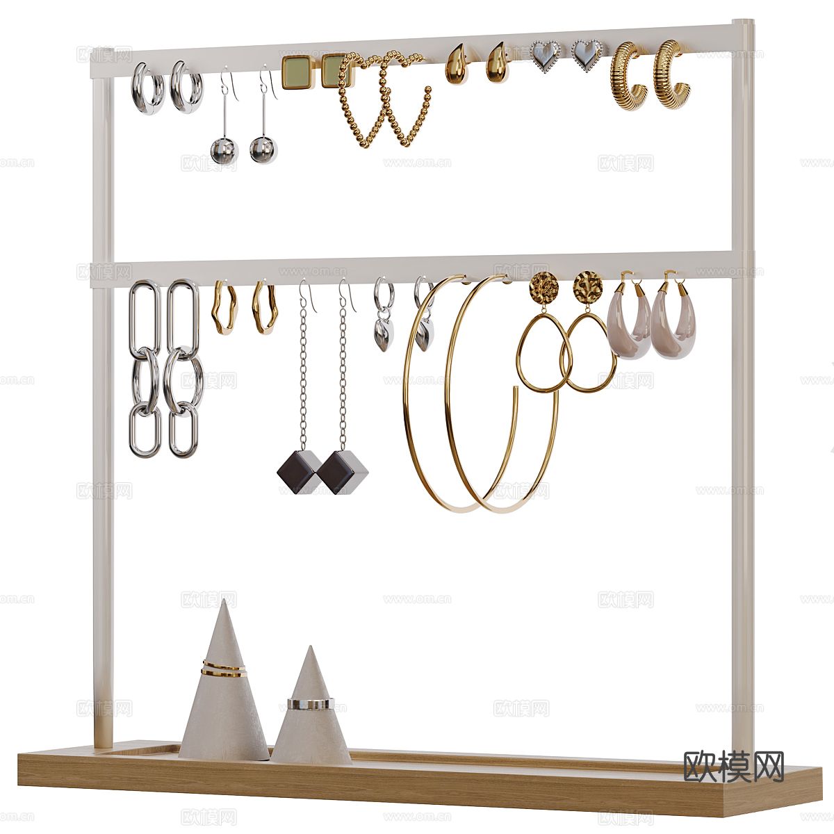 耳环架 支架 首饰架3d模型