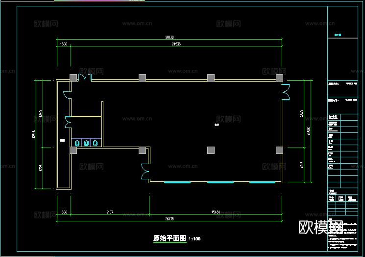 健身房CAD施工图 效果图