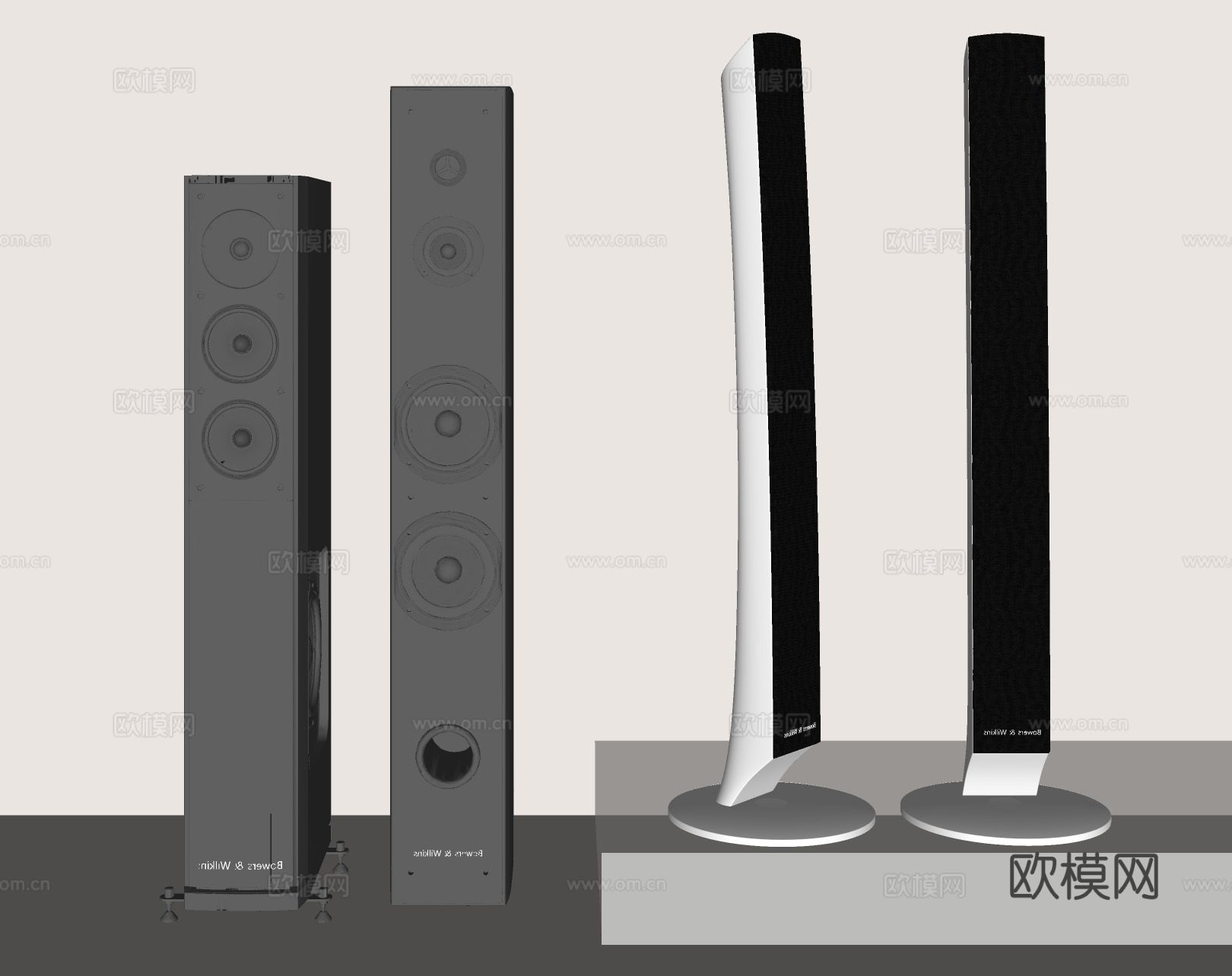 音响 低音炮 音箱su模型